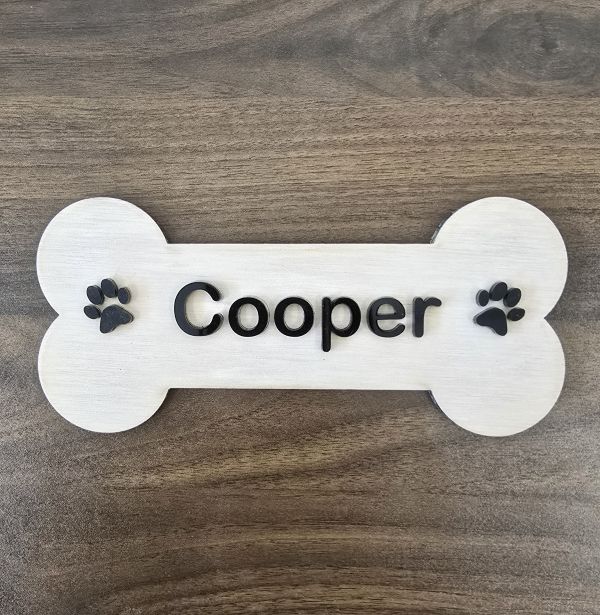Laser Cut Name Sign | Custom Wooden Pet Name Plaque