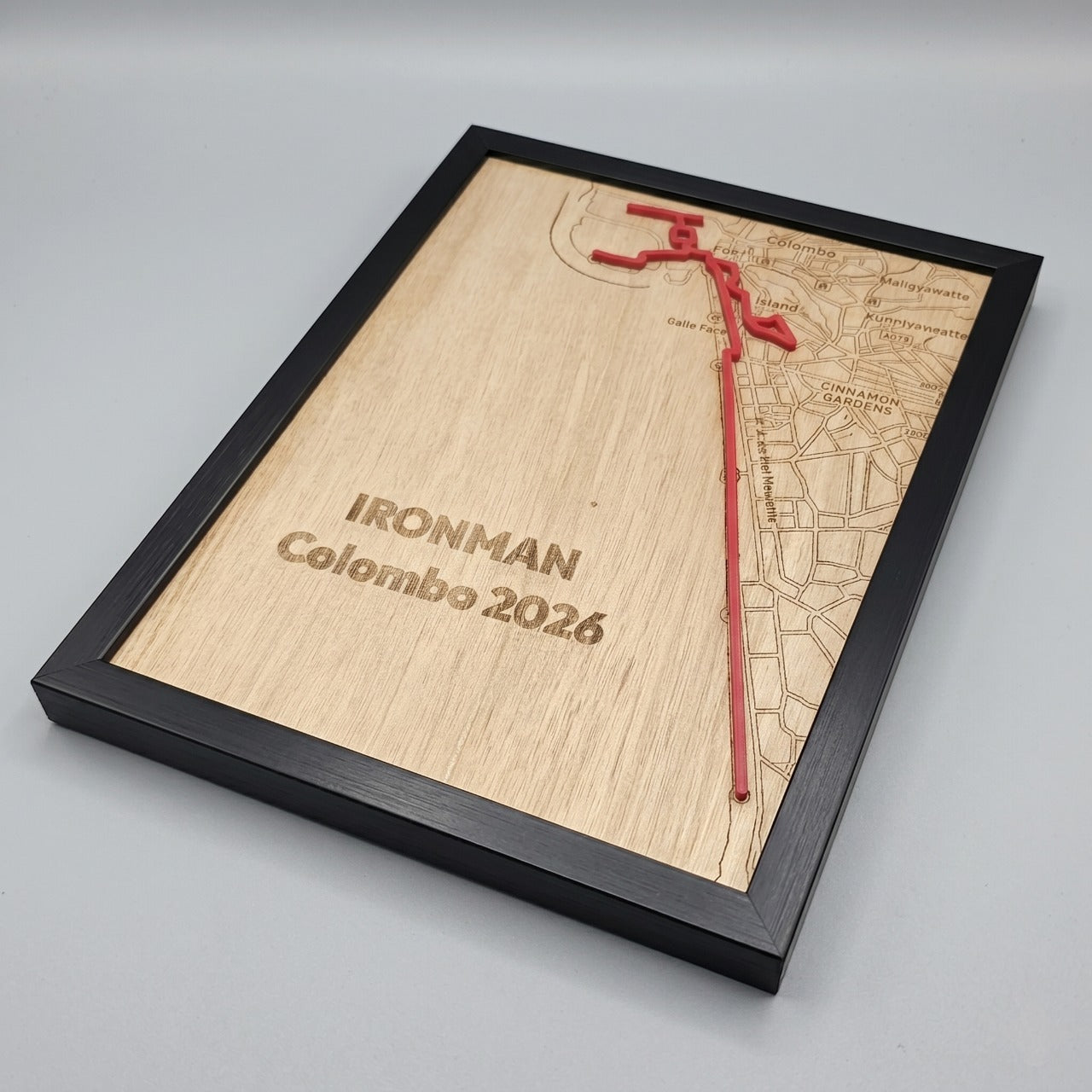 Finisher Race Map Plaque